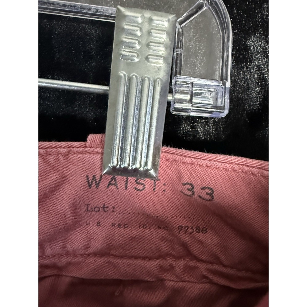 J.Crew Shorts Womens 33 Red Chino Stretch Flat Front‎ Pockets Casual - Picture 3 of 6